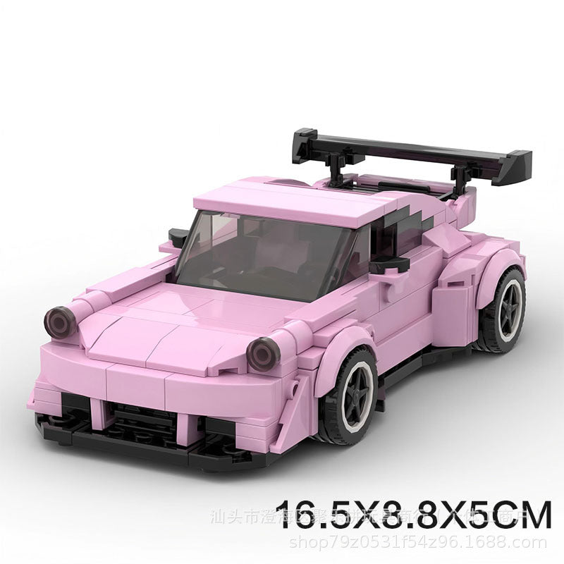 Porsche 911 MOC-Style Building Blocks Racing Car Model Collectible Sports Toy Gift