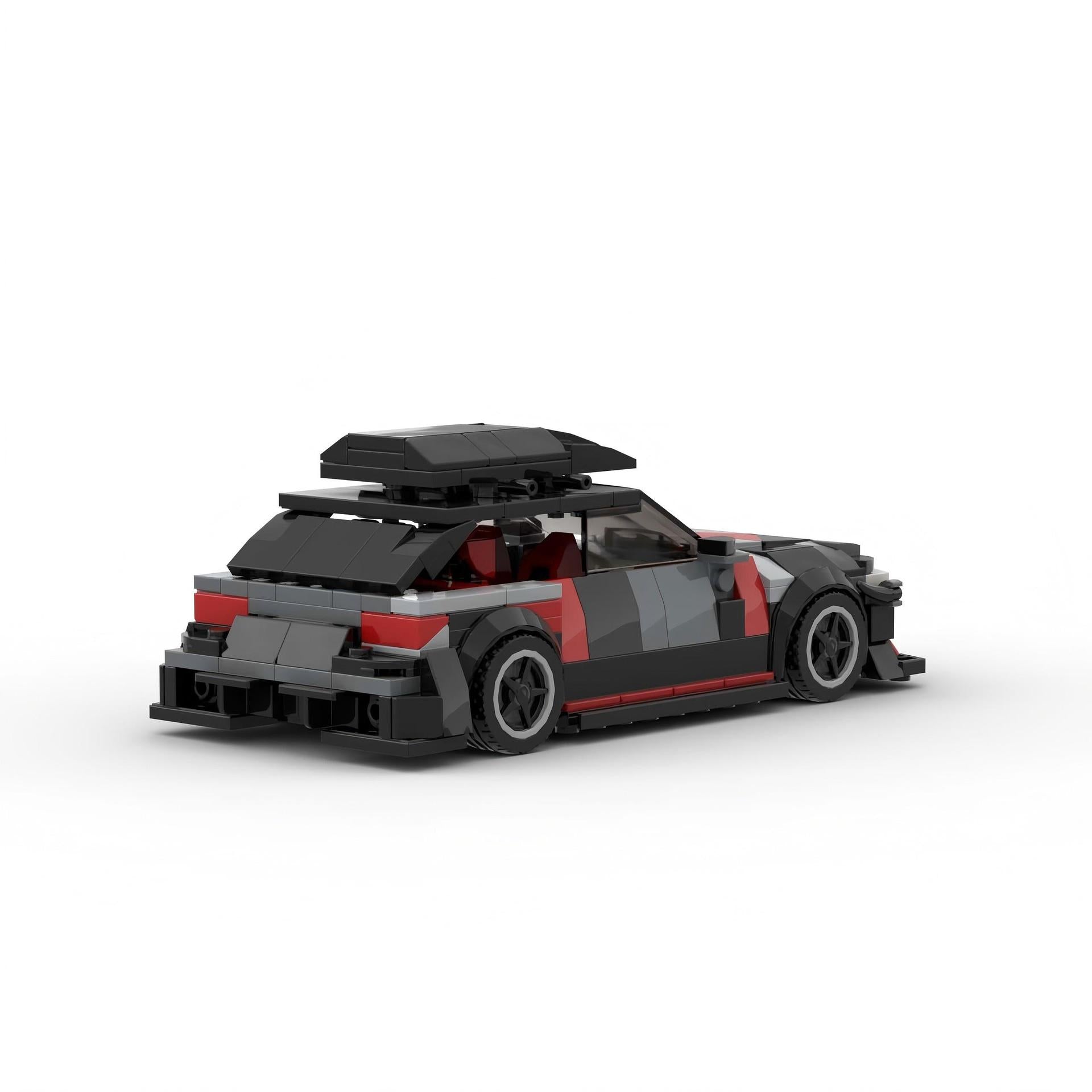 Audi RS6 MOC-Style Building Block Set | DIY Sports Car Model Kit for Kids & Adults
