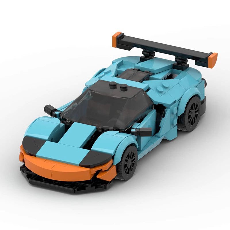 Ford GT40 MOC Style Racing Car Building Blocks Classic Supercar Model Collectible Toy