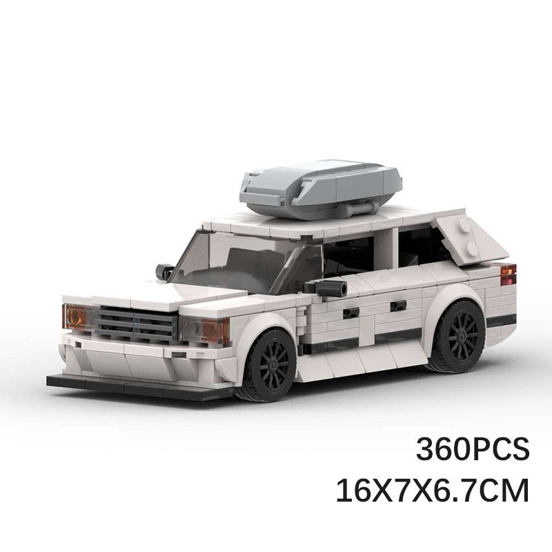 Mercedes Benz S124 MOC Style Building Blocks Classic Wagon Car Model Collectible Toy Gift