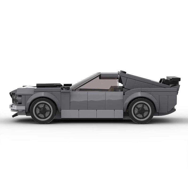 MOC Ford Mustang Classic Retro Muscle Car Building Blocks – Vintage Brick Model Toy for Collectors & Kids
