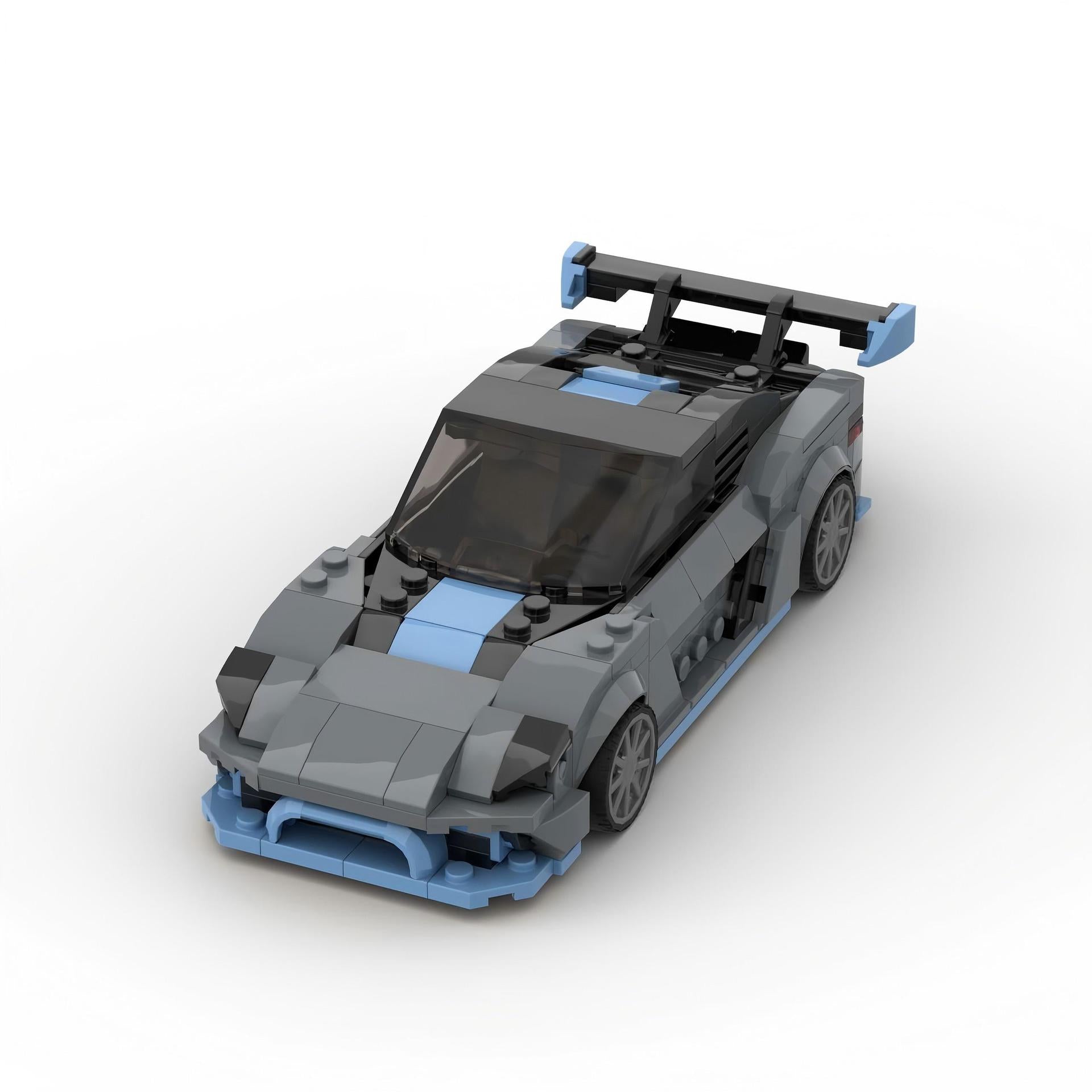 Porsche 718 GT4 RS MOC-Style Building Blocks Racing Car Model Collectible Sports Toy Gift