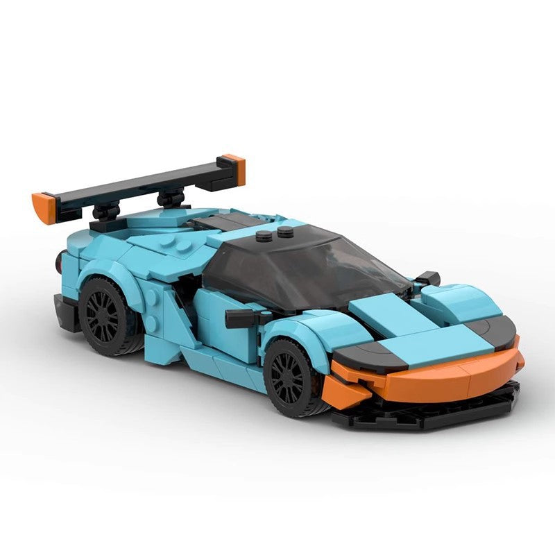 Ford GT40 MOC Style Racing Car Building Blocks Classic Supercar Model Collectible Toy