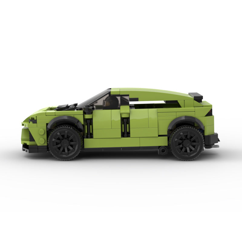 MOC Lamborghini Urus Building Blocks SUV Model – Green Supercar Brick Toy for Collectors