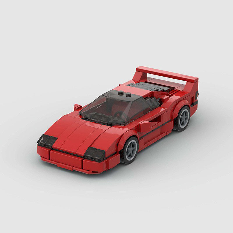 Ferrari F40 MOC Style Building Blocks Classic Supercar Model Collectible Racing Toy Gift