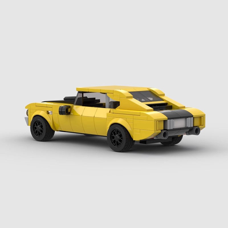 MOC Chevrolet Chevelle Classic Muscle Car Building Block Model – Retro Brick Toy for Collectors